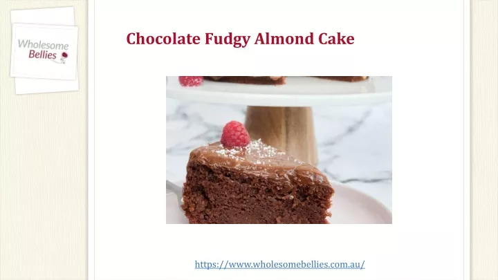 chocolate fudgy almond cake