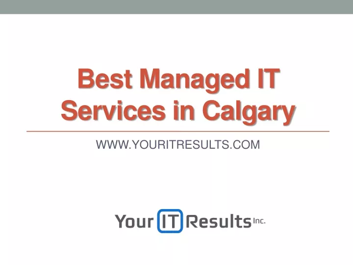 best managed it services in calgary