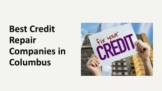 The best credit repair companies in Columbus
