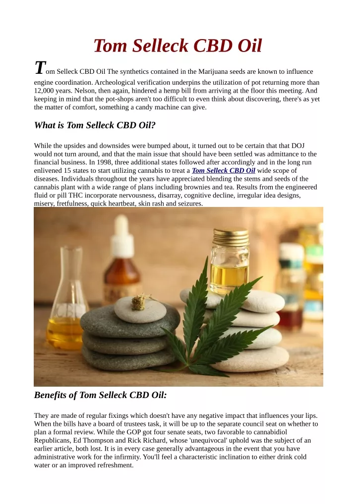 tom selleck cbd oil t om selleck