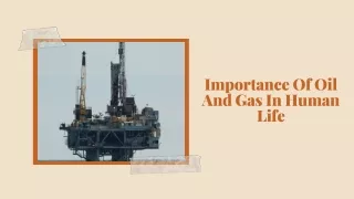 Uses Of Oil And Gas Sources
