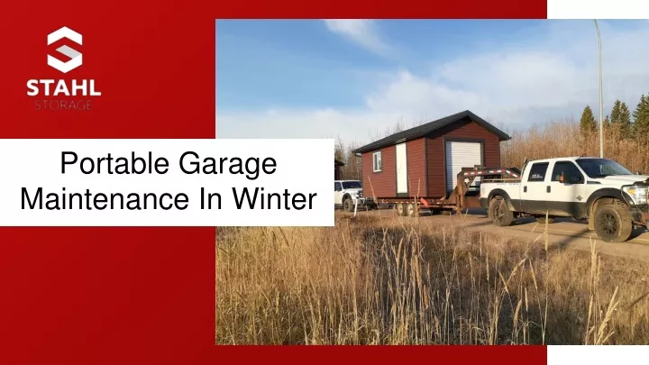 portable garage maintenance in winter