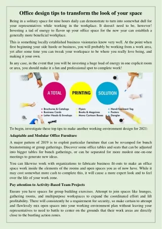 office design tips to transform the look of your