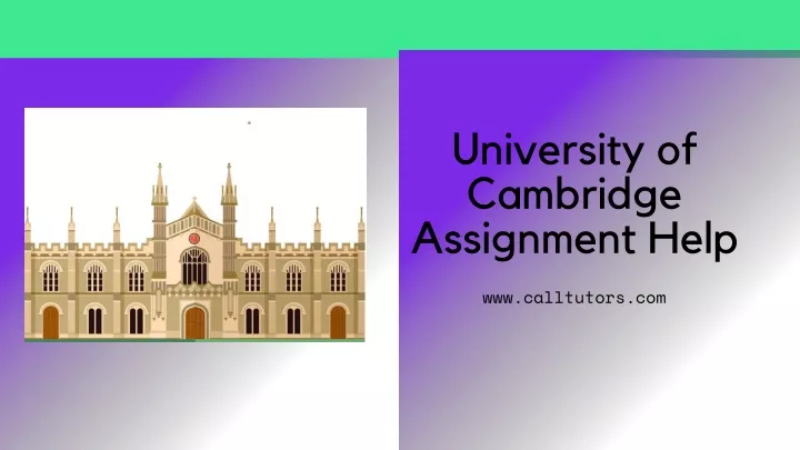 university of cambridge assignment help