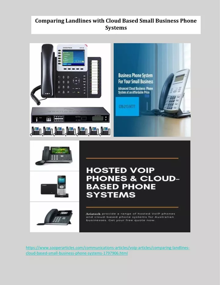 comparing landlines with cloud based small