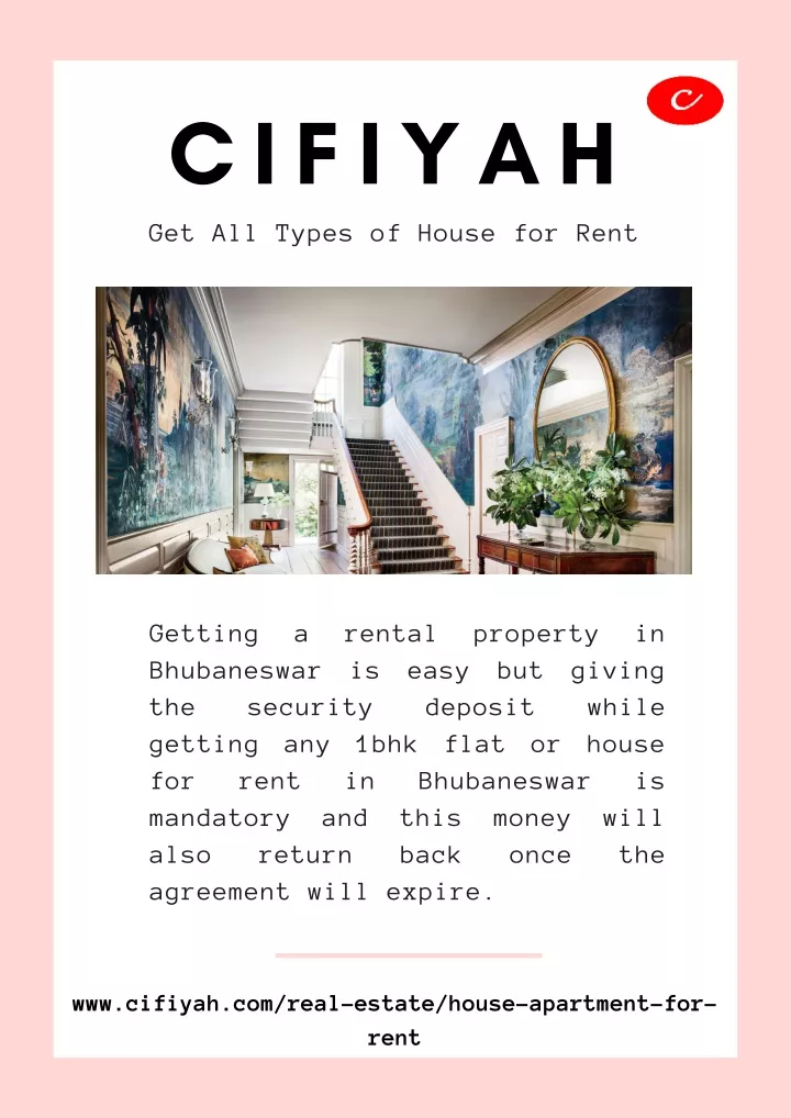 get all types of house for rent cifiyah