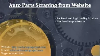 auto parts scraping from website