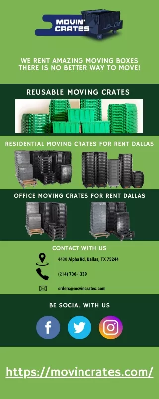 Reusable Moving Crates