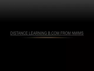 distance learning b com from nmims