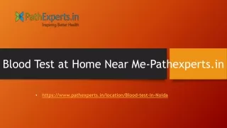blood test at home near me pathexperts in