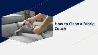 how to clean a fabric couch