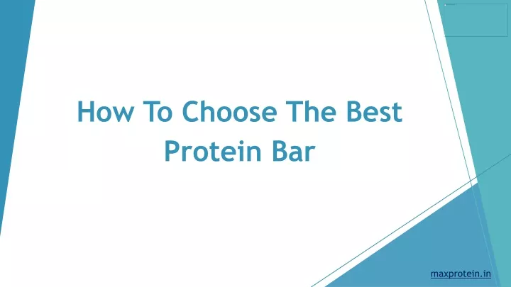 how to choose the best protein bar
