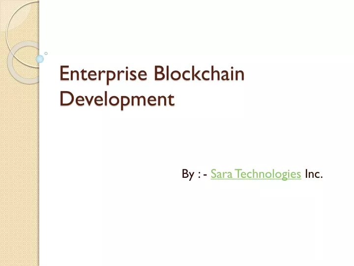 enterprise blockchain development