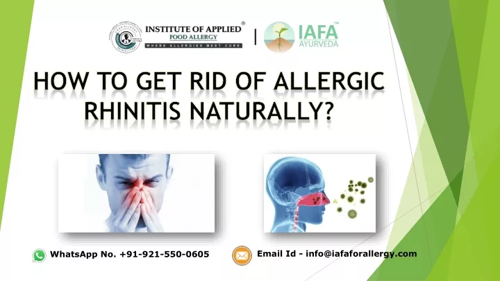 how to get rid of allergic rhinitis naturally
