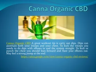 Canna Organic CBD - You Can Get All The Health Benefits