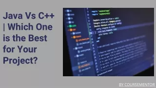 j ava vs c which one is the best for your project