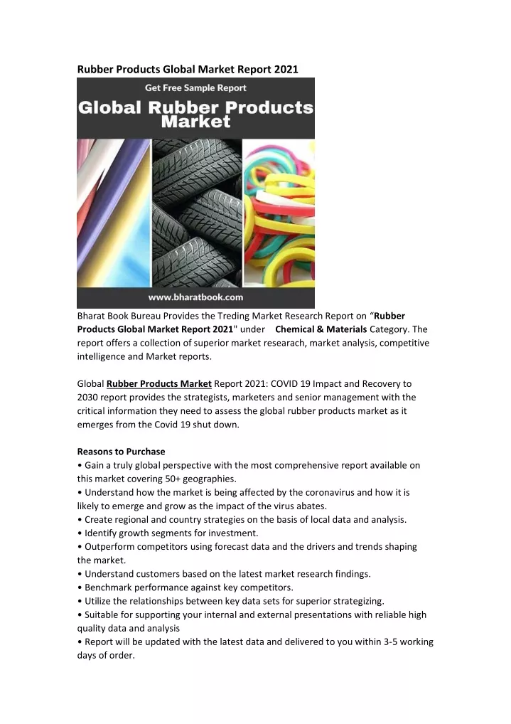 rubber products global market report 2021