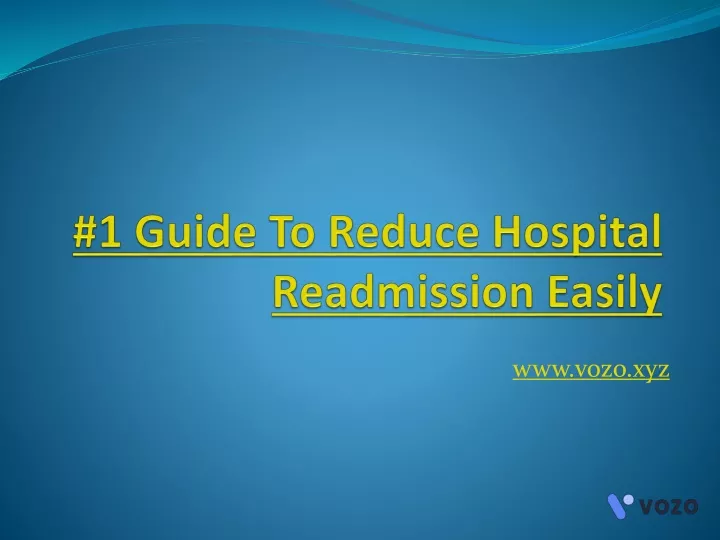 1 guide to reduce hospital readmission easily