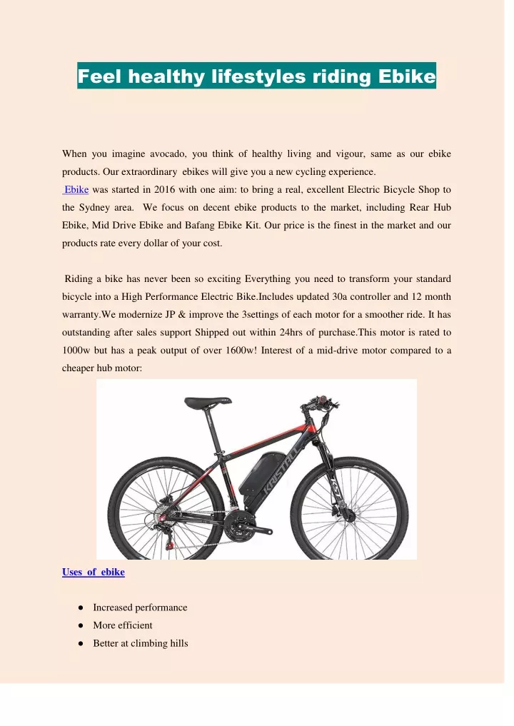 feel healthy lifestyles riding ebike