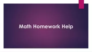 math homework help