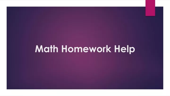 math homework help