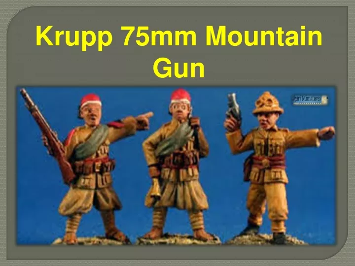 krupp 75mm mountain gun