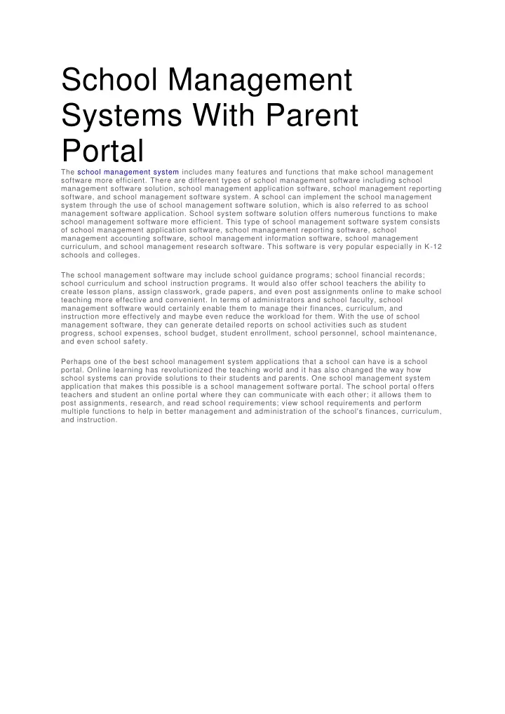 school management systems with parent portal