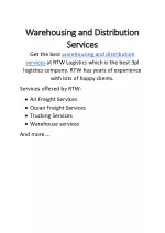 warehousing services - slide 1