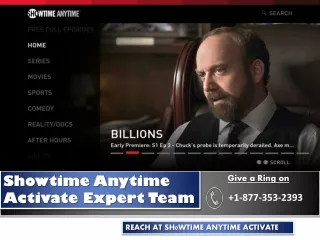 s howtime anytime activate expert team