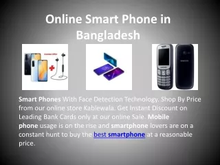 Online Smart Phones in Bangladesh