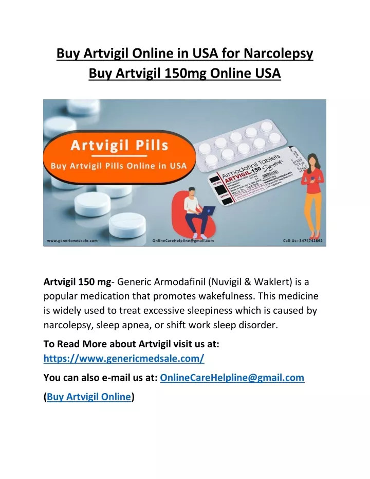 buy artvigil online in usa for narcolepsy