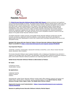the global screen recorder software market 2020