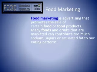 Food Marketing Magazine