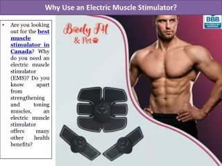 Why Use an Electric Muscle Stimulator?