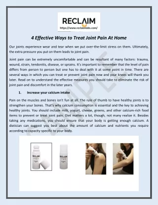 Joint Pain Relief Cbd Hemp Products