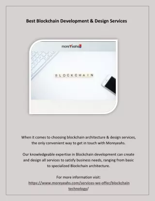 best blockchain development design services