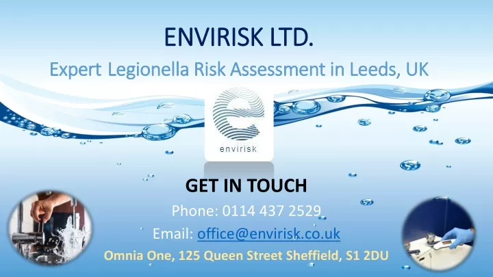 envirisk ltd expert legionella risk assessment in leeds uk