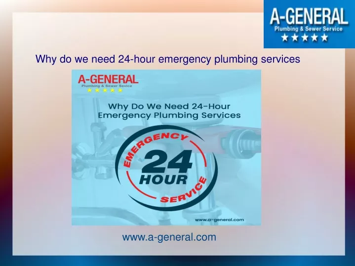 why do we need 24 hour emergency plumbing services