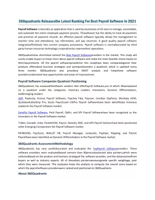 360quadrants releasesthe latest ranking for best