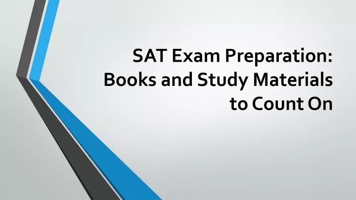 sat exam preparation books and study materials to count on