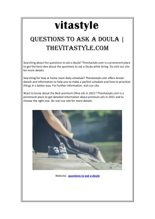 Questions to Ask a Doula | Thevitastyle.com