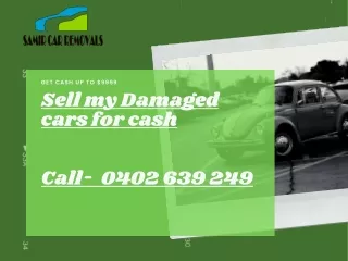 sell my damaged cars for cash
