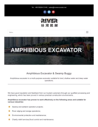 Swamp Excavator and Amphibious Excavator for Sale