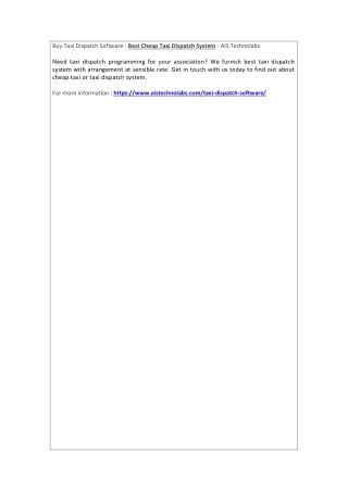 buy taxi dispatch software best cheap taxi