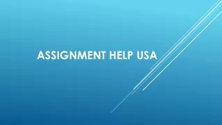 assignment help usa
