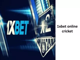 1xbet online cricket