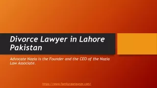Best and Expert Divorce Lawyer in Lahore Pakistan in 2021