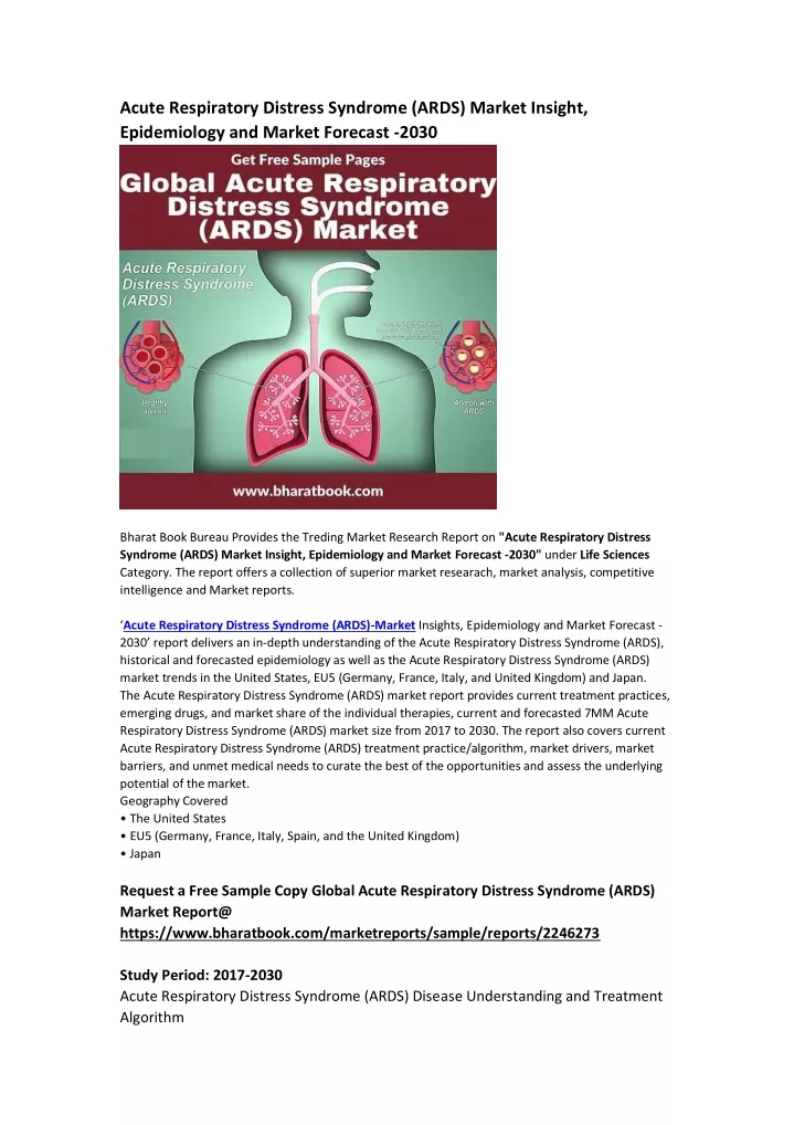 acute respiratory distress syndrome ards market