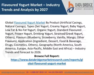 flavoured yogurt market industry trends