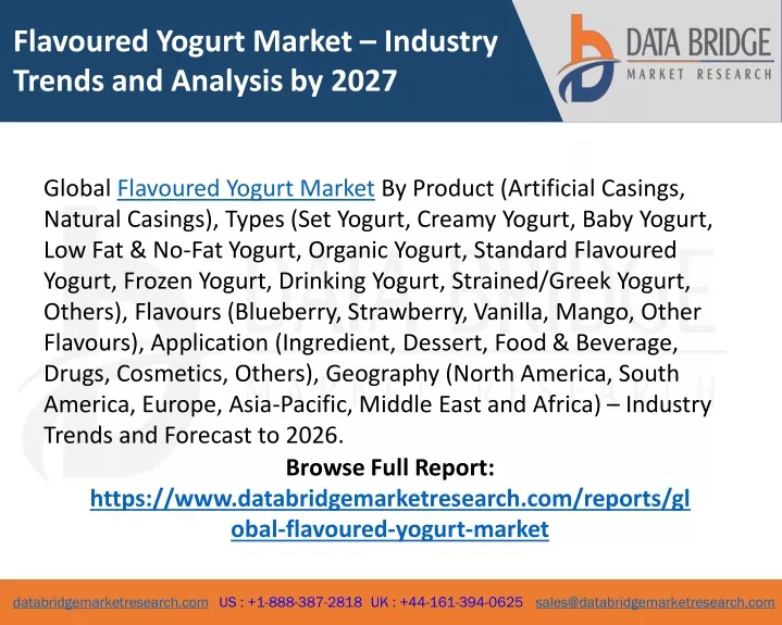 flavoured yogurt market industry trends